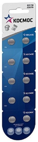 Элемент питания для часов Космос AG6 LR69 (блист.10 шт) (батарейка) картинка 